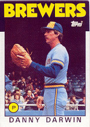 1986 Topps Baseball Cards      519     Danny Darwin